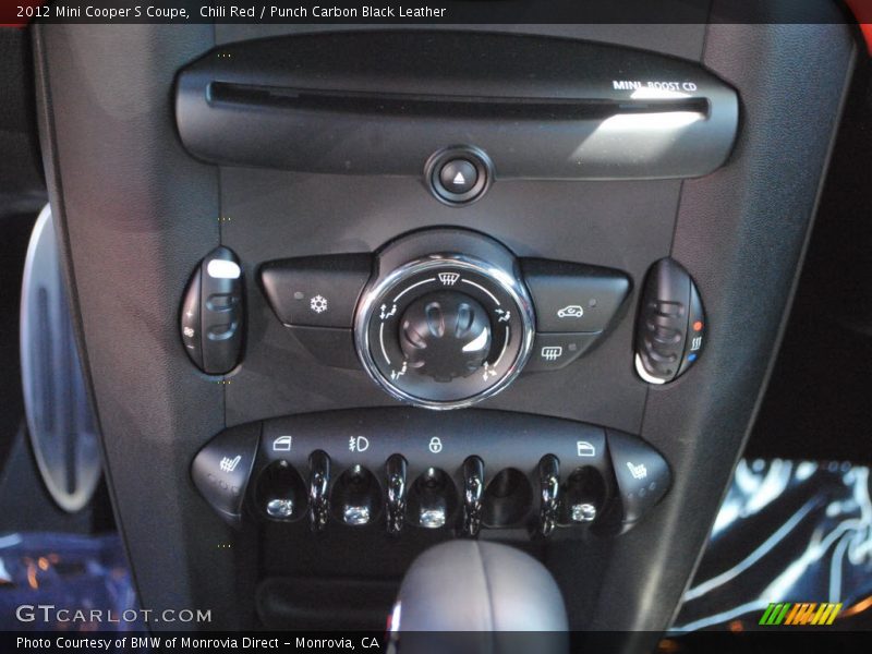 Chili Red / Punch Carbon Black Leather 2012 Mini Cooper S Coupe