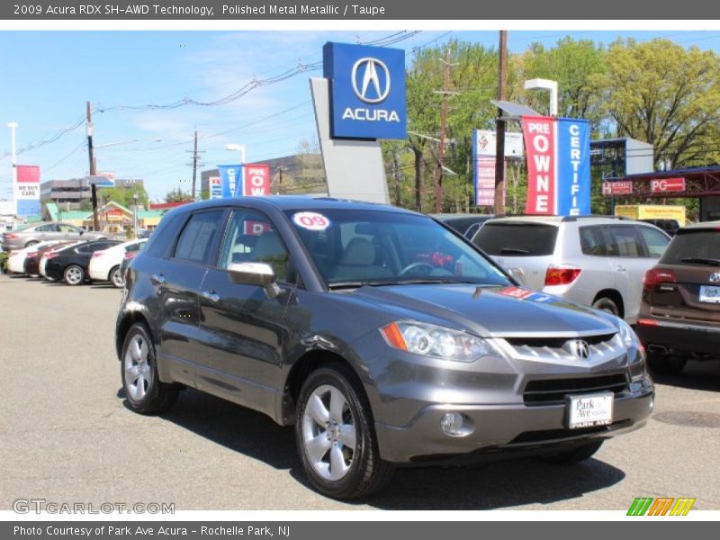 Polished Metal Metallic / Taupe 2009 Acura RDX SH-AWD Technology