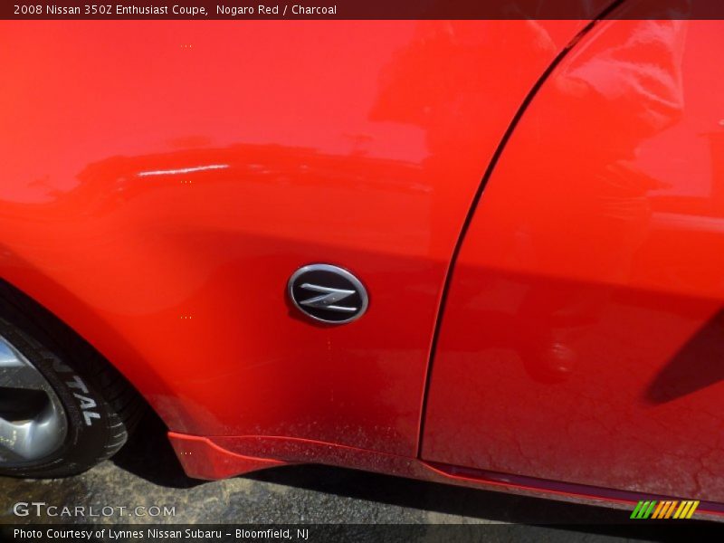 Nogaro Red / Charcoal 2008 Nissan 350Z Enthusiast Coupe
