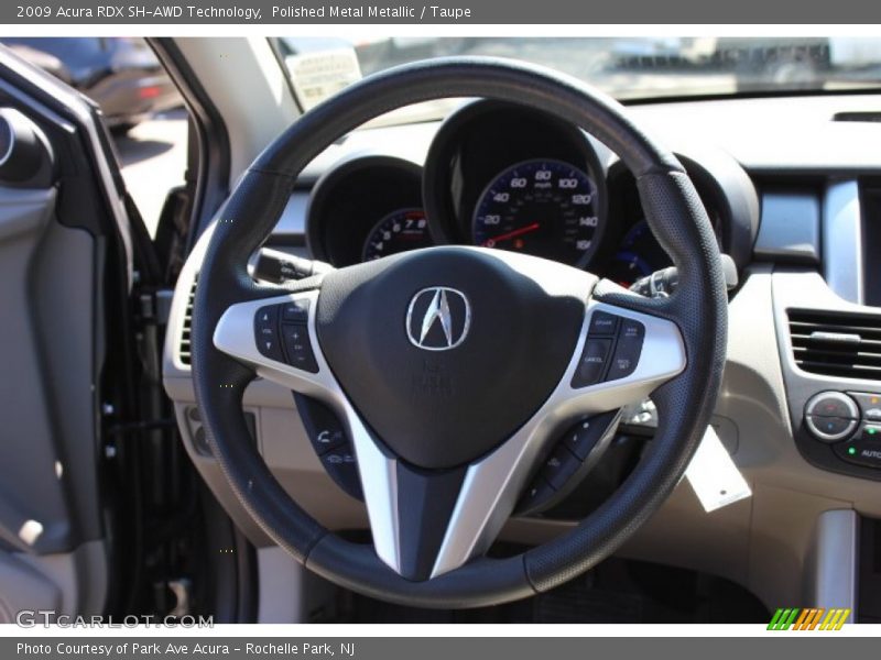 Polished Metal Metallic / Taupe 2009 Acura RDX SH-AWD Technology