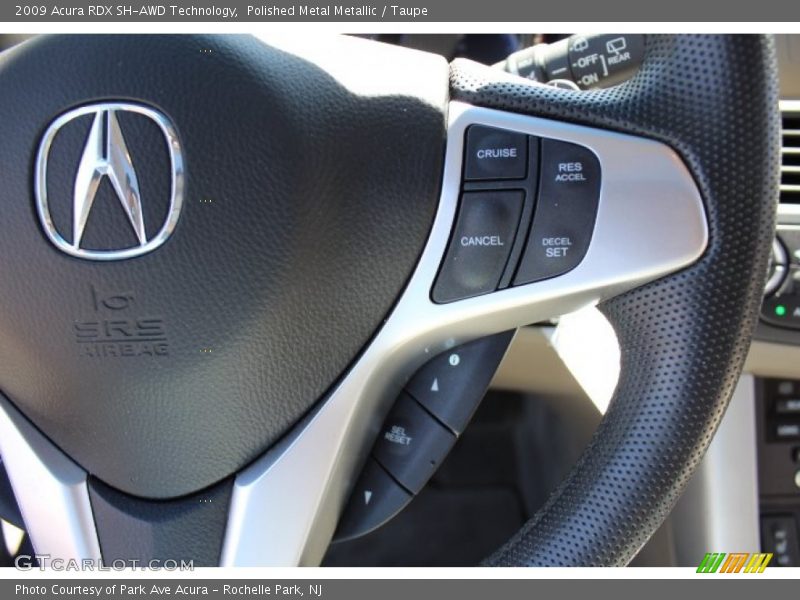 Polished Metal Metallic / Taupe 2009 Acura RDX SH-AWD Technology
