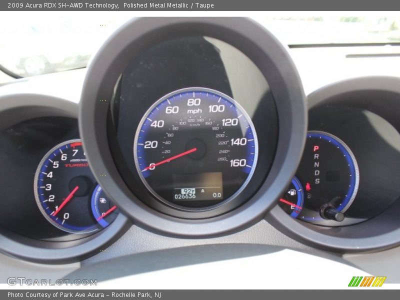 Polished Metal Metallic / Taupe 2009 Acura RDX SH-AWD Technology