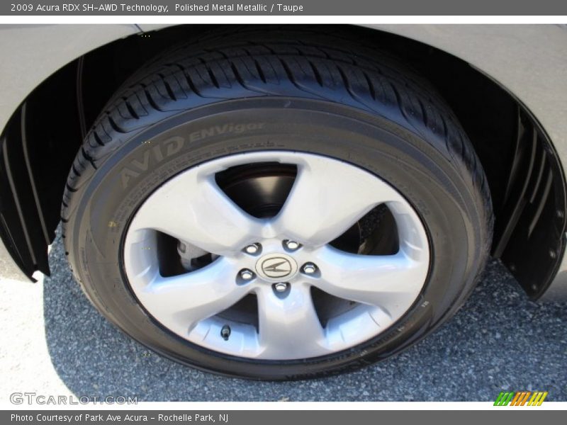 Polished Metal Metallic / Taupe 2009 Acura RDX SH-AWD Technology