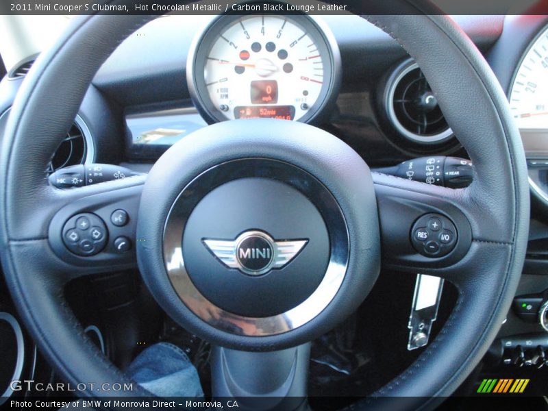 Hot Chocolate Metallic / Carbon Black Lounge Leather 2011 Mini Cooper S Clubman