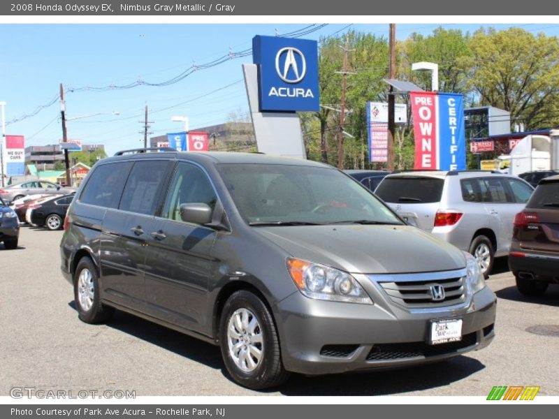 Nimbus Gray Metallic / Gray 2008 Honda Odyssey EX