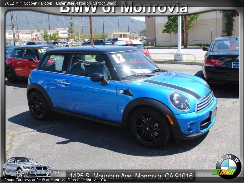Laser Blue Metallic / Carbon Black 2012 Mini Cooper Hardtop