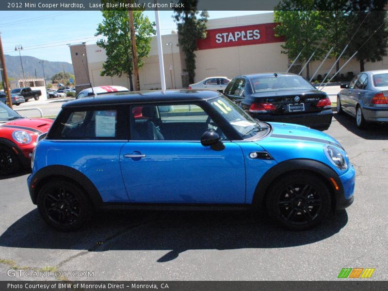 Laser Blue Metallic / Carbon Black 2012 Mini Cooper Hardtop