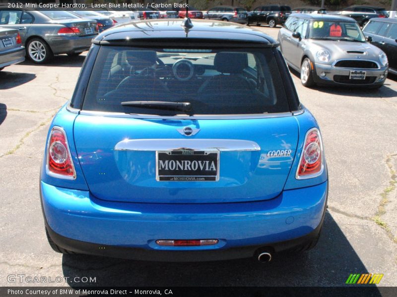 Laser Blue Metallic / Carbon Black 2012 Mini Cooper Hardtop