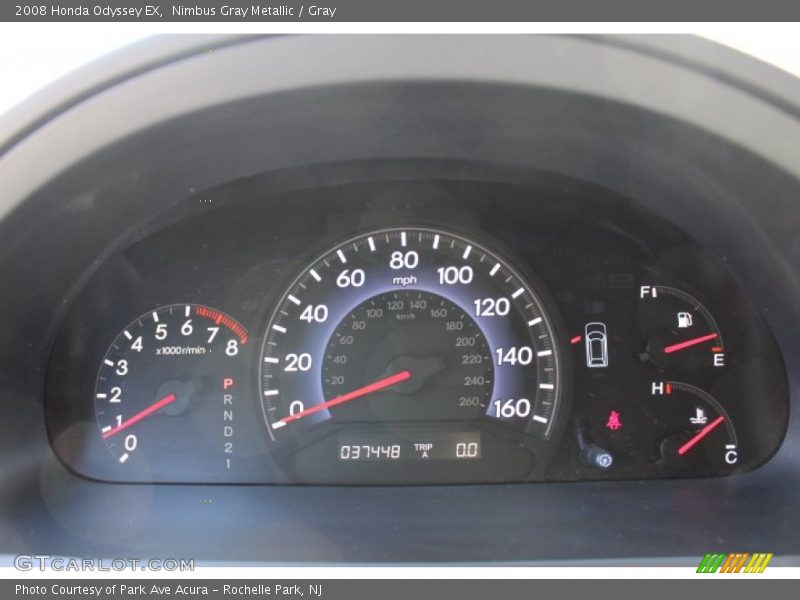 Nimbus Gray Metallic / Gray 2008 Honda Odyssey EX