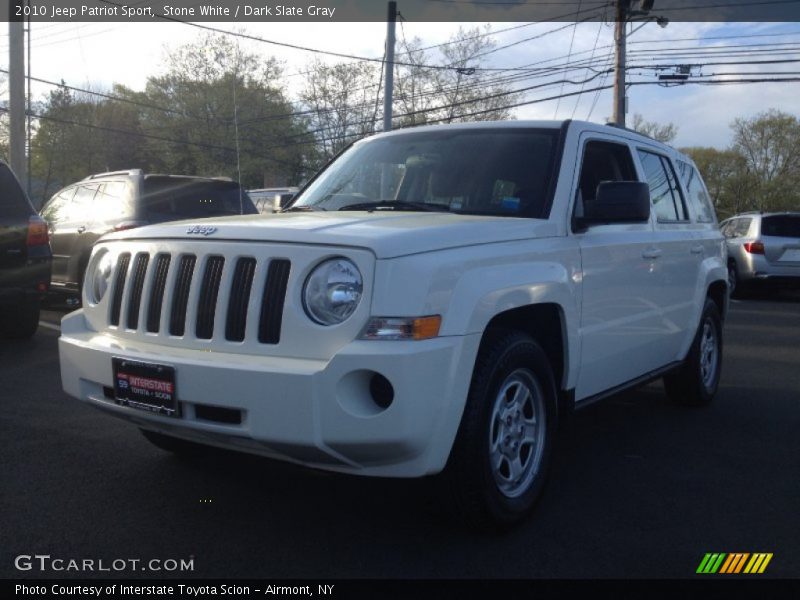 Stone White / Dark Slate Gray 2010 Jeep Patriot Sport