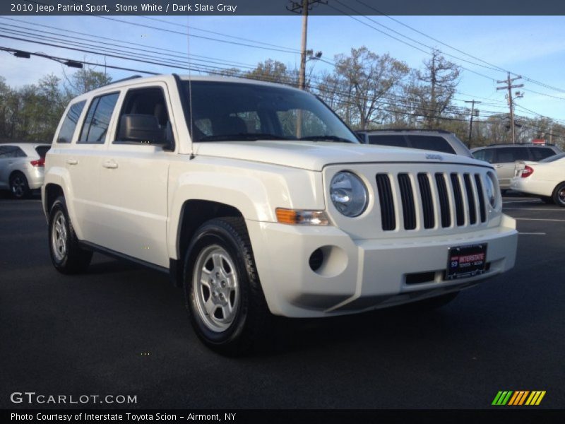Stone White / Dark Slate Gray 2010 Jeep Patriot Sport