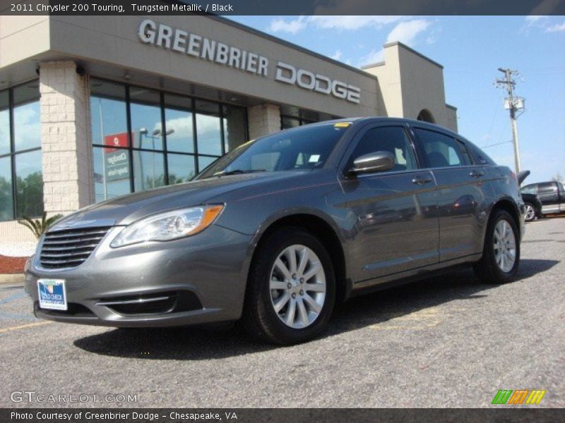 Tungsten Metallic / Black 2011 Chrysler 200 Touring