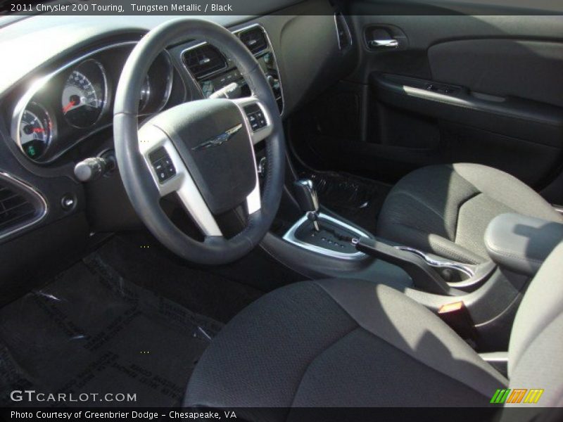 Tungsten Metallic / Black 2011 Chrysler 200 Touring