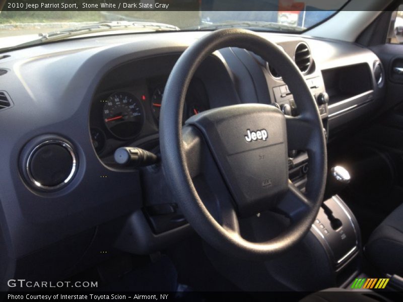 Stone White / Dark Slate Gray 2010 Jeep Patriot Sport