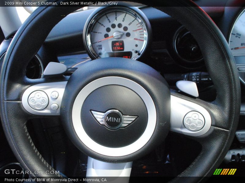 Dark Silver Metallic / Black/Grey 2009 Mini Cooper S Clubman