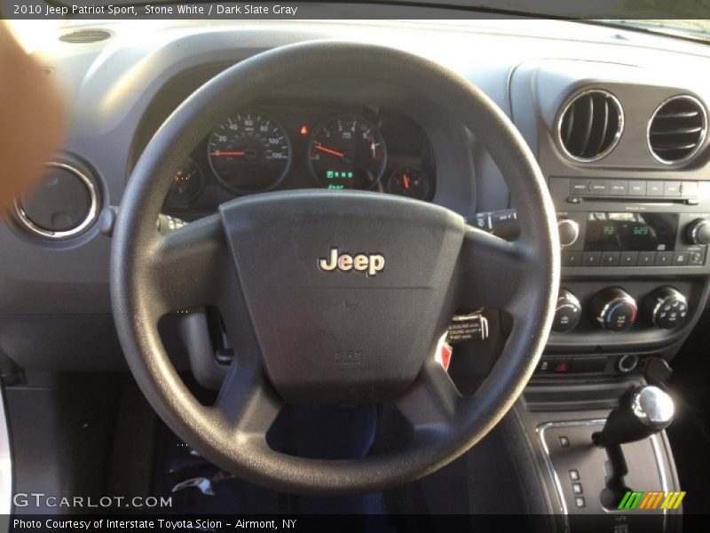 Stone White / Dark Slate Gray 2010 Jeep Patriot Sport