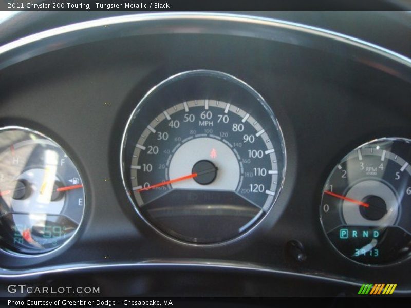 Tungsten Metallic / Black 2011 Chrysler 200 Touring
