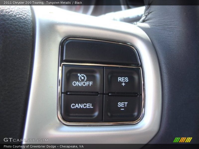 Tungsten Metallic / Black 2011 Chrysler 200 Touring