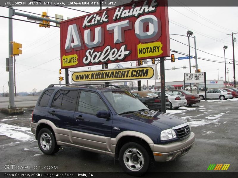 Catseye Blue Metallic / Gray 2001 Suzuki Grand Vitara JLX 4x4