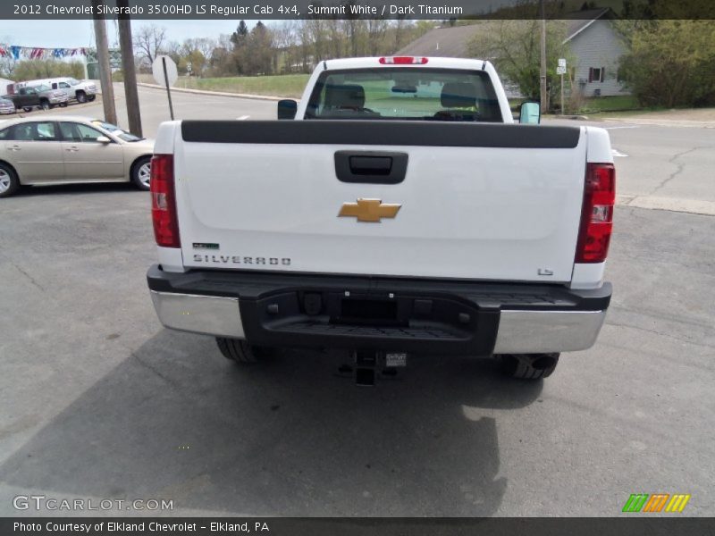 Summit White / Dark Titanium 2012 Chevrolet Silverado 3500HD LS Regular Cab 4x4
