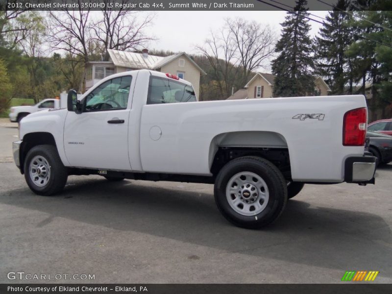 Summit White / Dark Titanium 2012 Chevrolet Silverado 3500HD LS Regular Cab 4x4