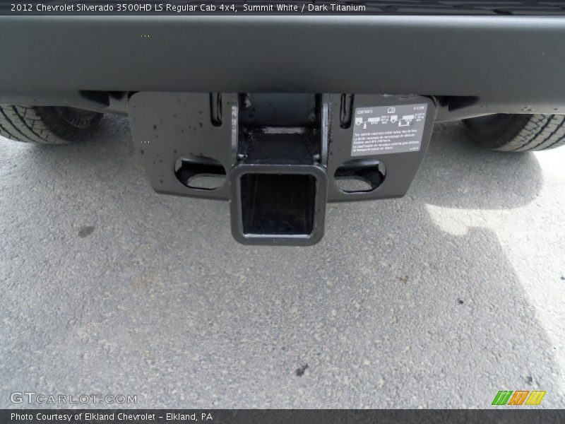 Summit White / Dark Titanium 2012 Chevrolet Silverado 3500HD LS Regular Cab 4x4
