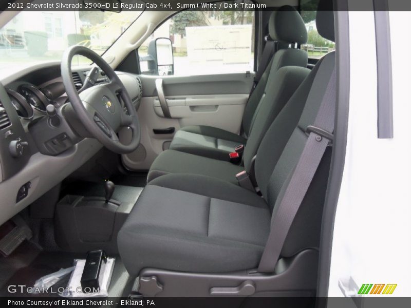 Summit White / Dark Titanium 2012 Chevrolet Silverado 3500HD LS Regular Cab 4x4