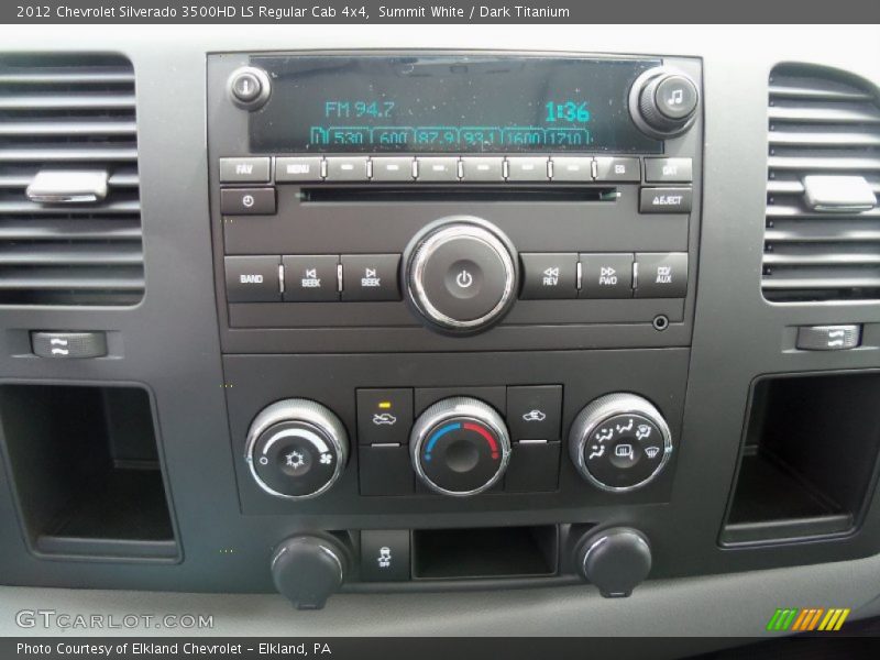 Controls of 2012 Silverado 3500HD LS Regular Cab 4x4