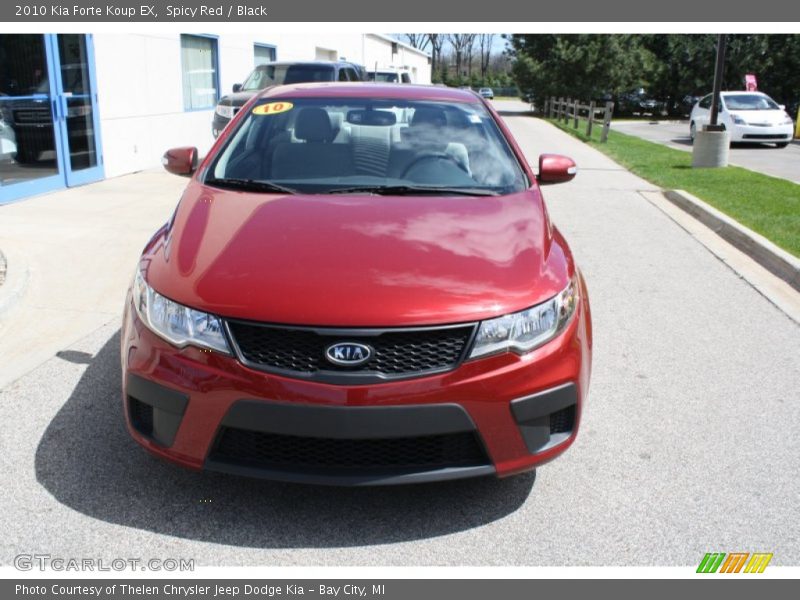 Spicy Red / Black 2010 Kia Forte Koup EX