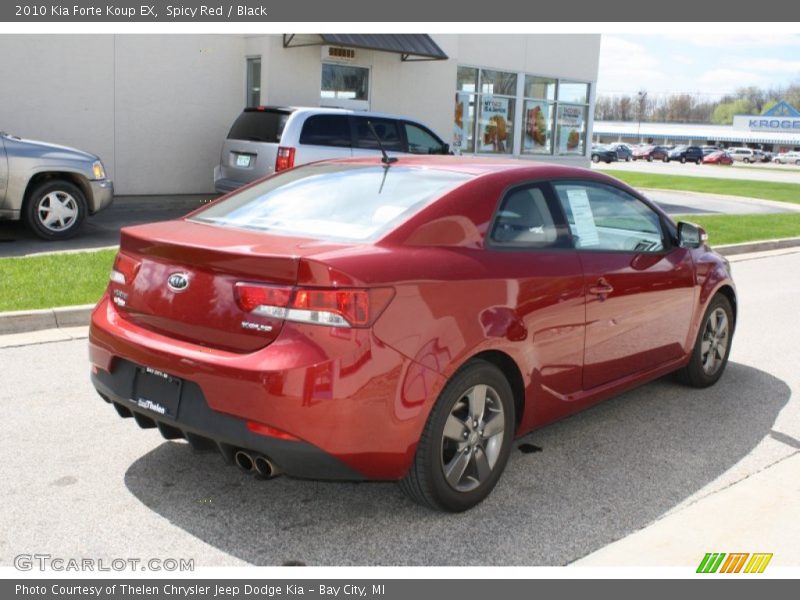 Spicy Red / Black 2010 Kia Forte Koup EX