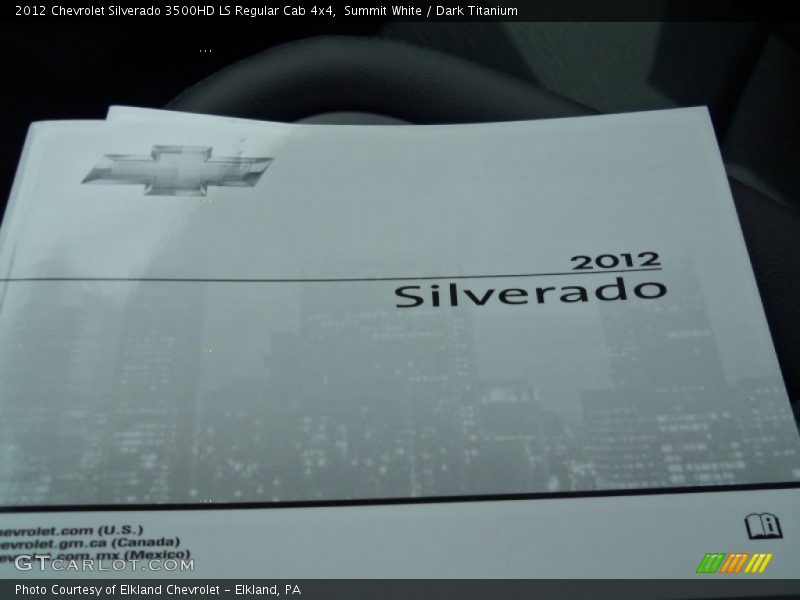 Books/Manuals of 2012 Silverado 3500HD LS Regular Cab 4x4