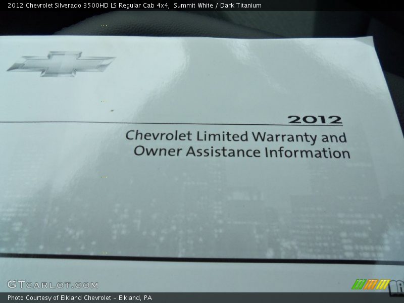 Books/Manuals of 2012 Silverado 3500HD LS Regular Cab 4x4
