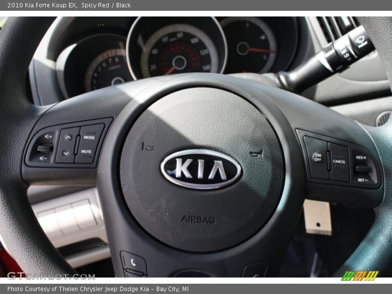 Spicy Red / Black 2010 Kia Forte Koup EX