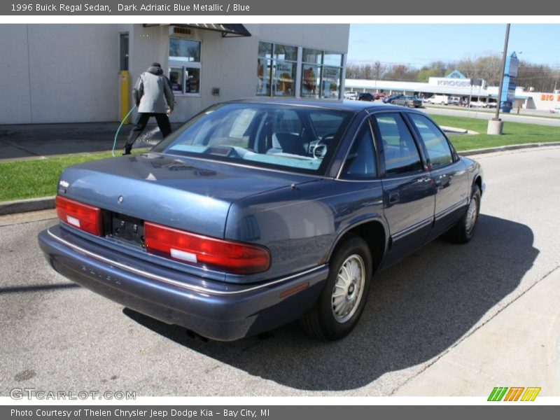 Dark Adriatic Blue Metallic / Blue 1996 Buick Regal Sedan