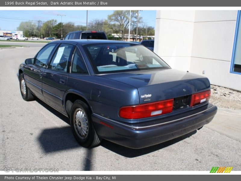 Dark Adriatic Blue Metallic / Blue 1996 Buick Regal Sedan