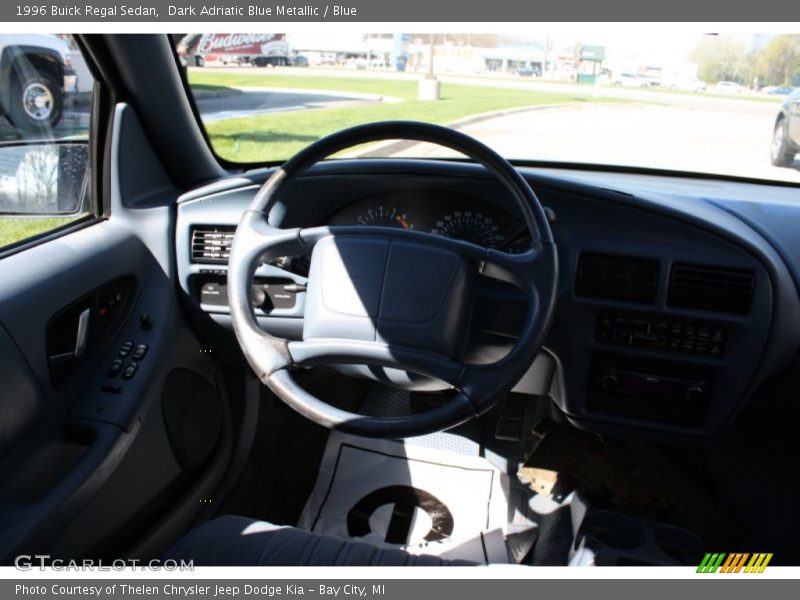 Dark Adriatic Blue Metallic / Blue 1996 Buick Regal Sedan