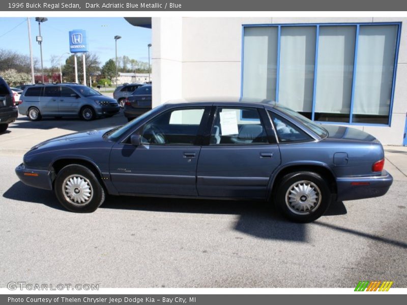 Dark Adriatic Blue Metallic / Blue 1996 Buick Regal Sedan