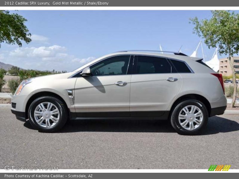Gold Mist Metallic / Shale/Ebony 2012 Cadillac SRX Luxury