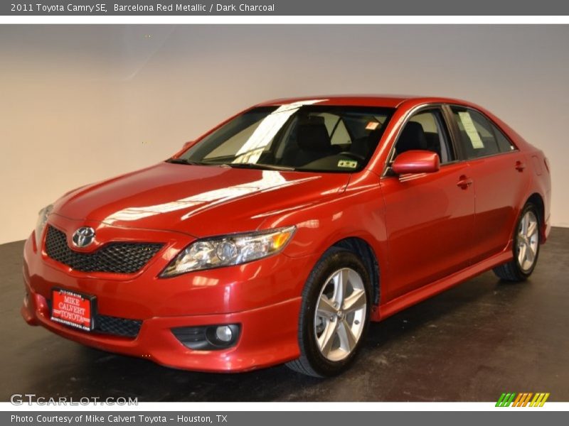 Barcelona Red Metallic / Dark Charcoal 2011 Toyota Camry SE