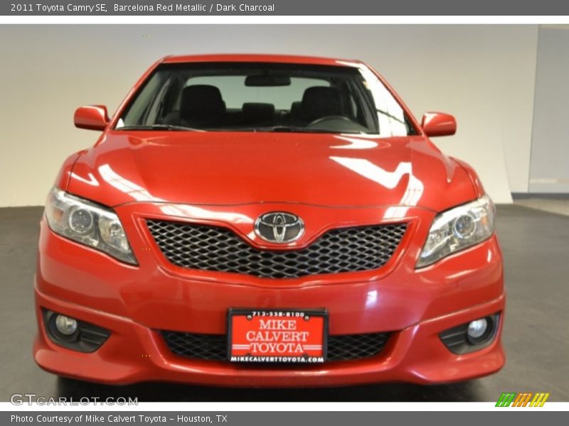 Barcelona Red Metallic / Dark Charcoal 2011 Toyota Camry SE