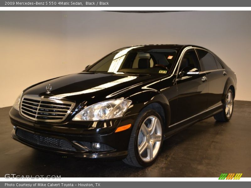 Black / Black 2009 Mercedes-Benz S 550 4Matic Sedan