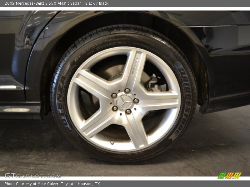 Black / Black 2009 Mercedes-Benz S 550 4Matic Sedan