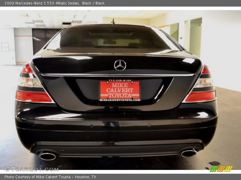 Black / Black 2009 Mercedes-Benz S 550 4Matic Sedan