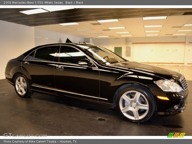 Black / Black 2009 Mercedes-Benz S 550 4Matic Sedan
