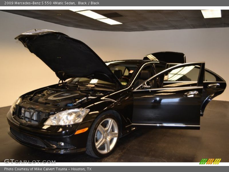 Black / Black 2009 Mercedes-Benz S 550 4Matic Sedan