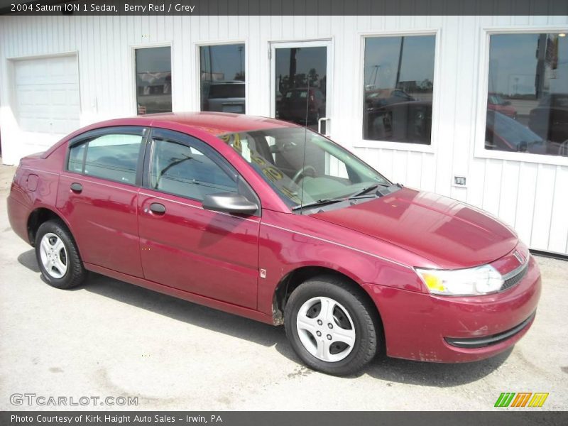 Berry Red / Grey 2004 Saturn ION 1 Sedan