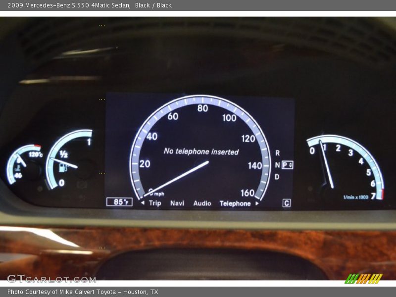 Black / Black 2009 Mercedes-Benz S 550 4Matic Sedan
