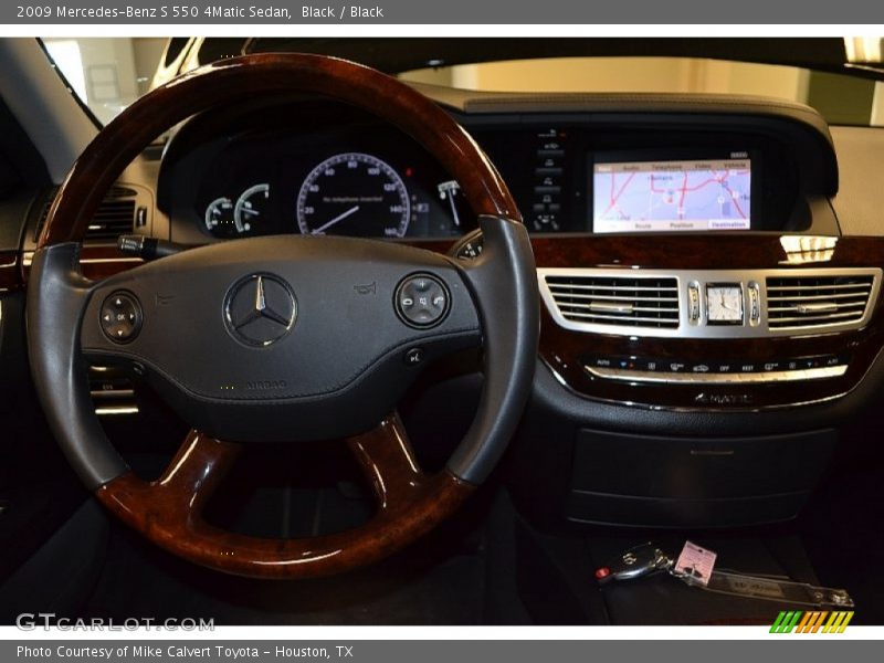 Black / Black 2009 Mercedes-Benz S 550 4Matic Sedan