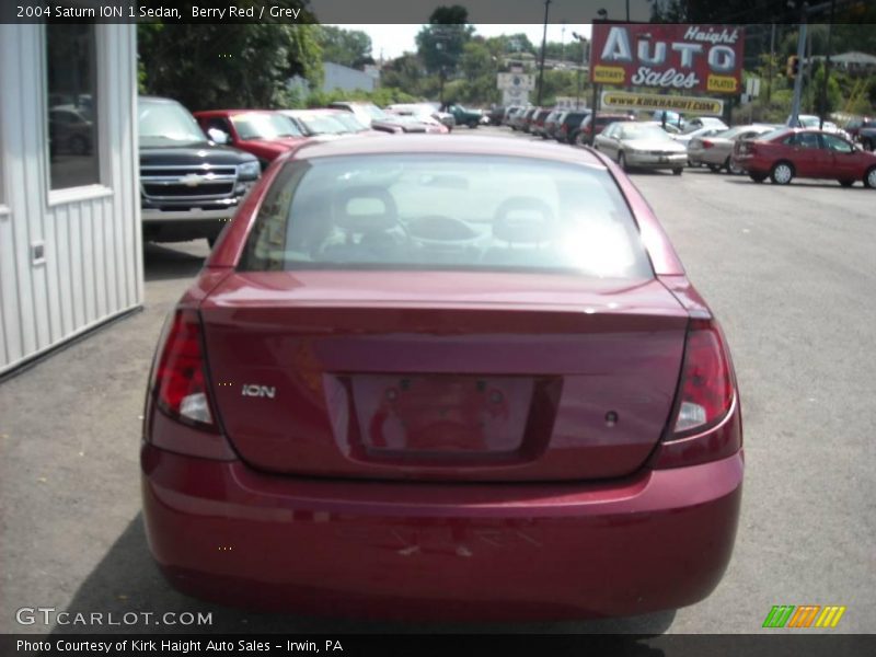 Berry Red / Grey 2004 Saturn ION 1 Sedan