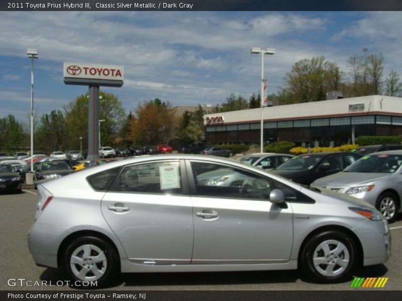 Classic Silver Metallic / Dark Gray 2011 Toyota Prius Hybrid III